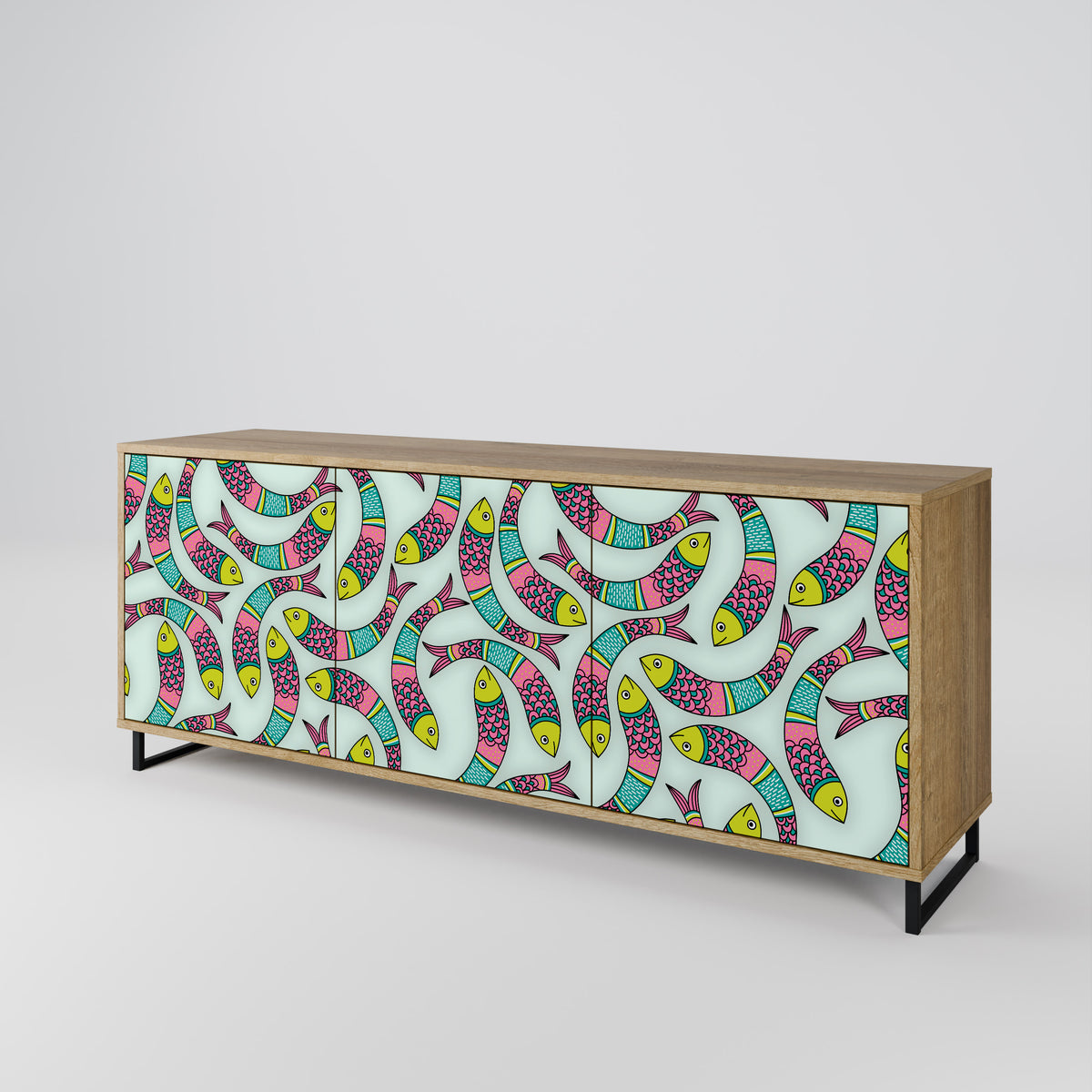 INDIAN FISH 3-türiges Sideboard