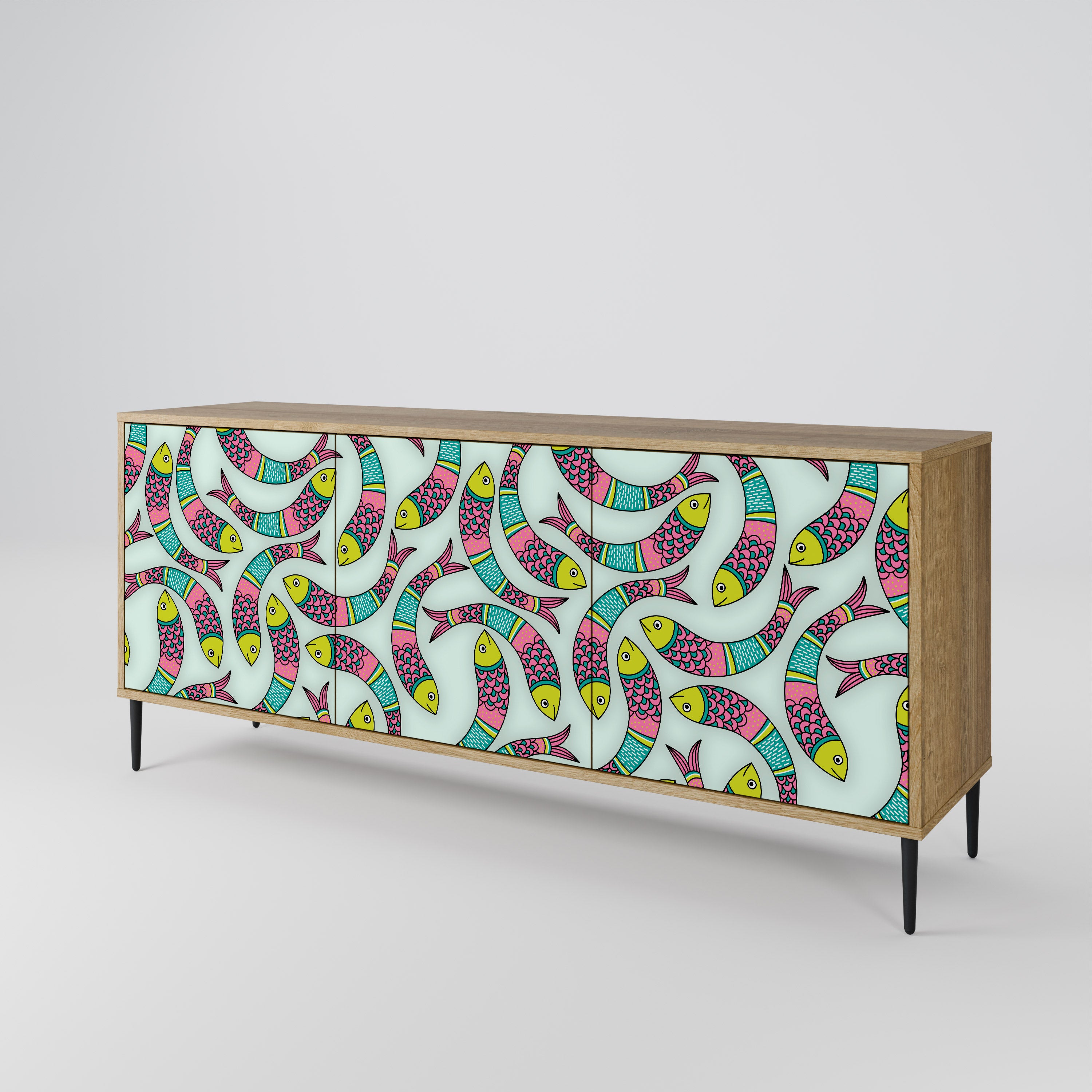 INDIAN FISH 3-Door Sideboard