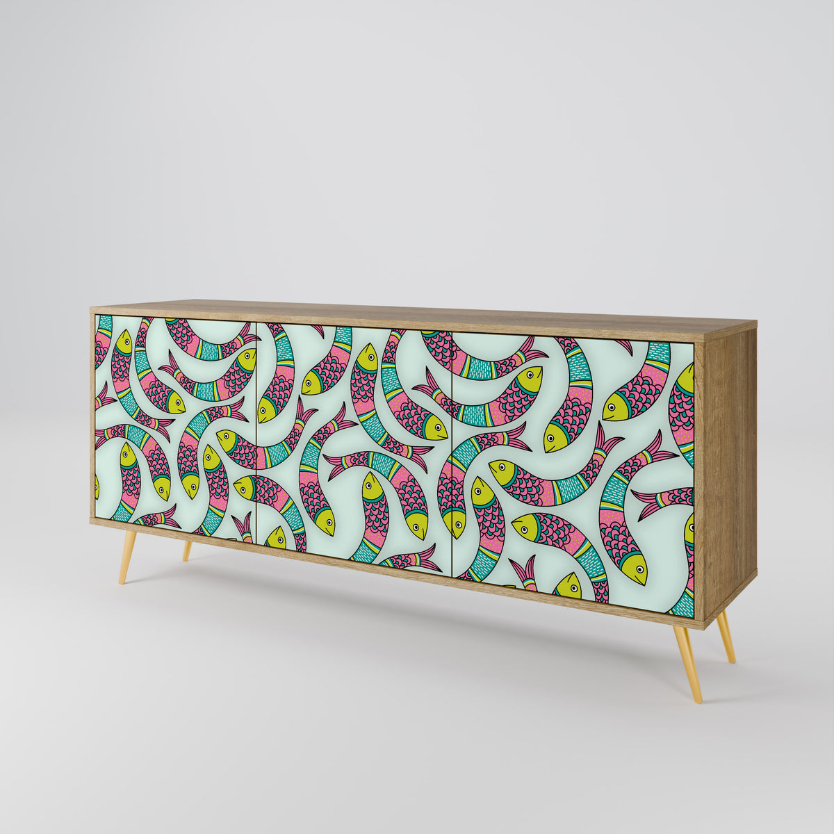 INDIAN FISH 3-türiges Sideboard