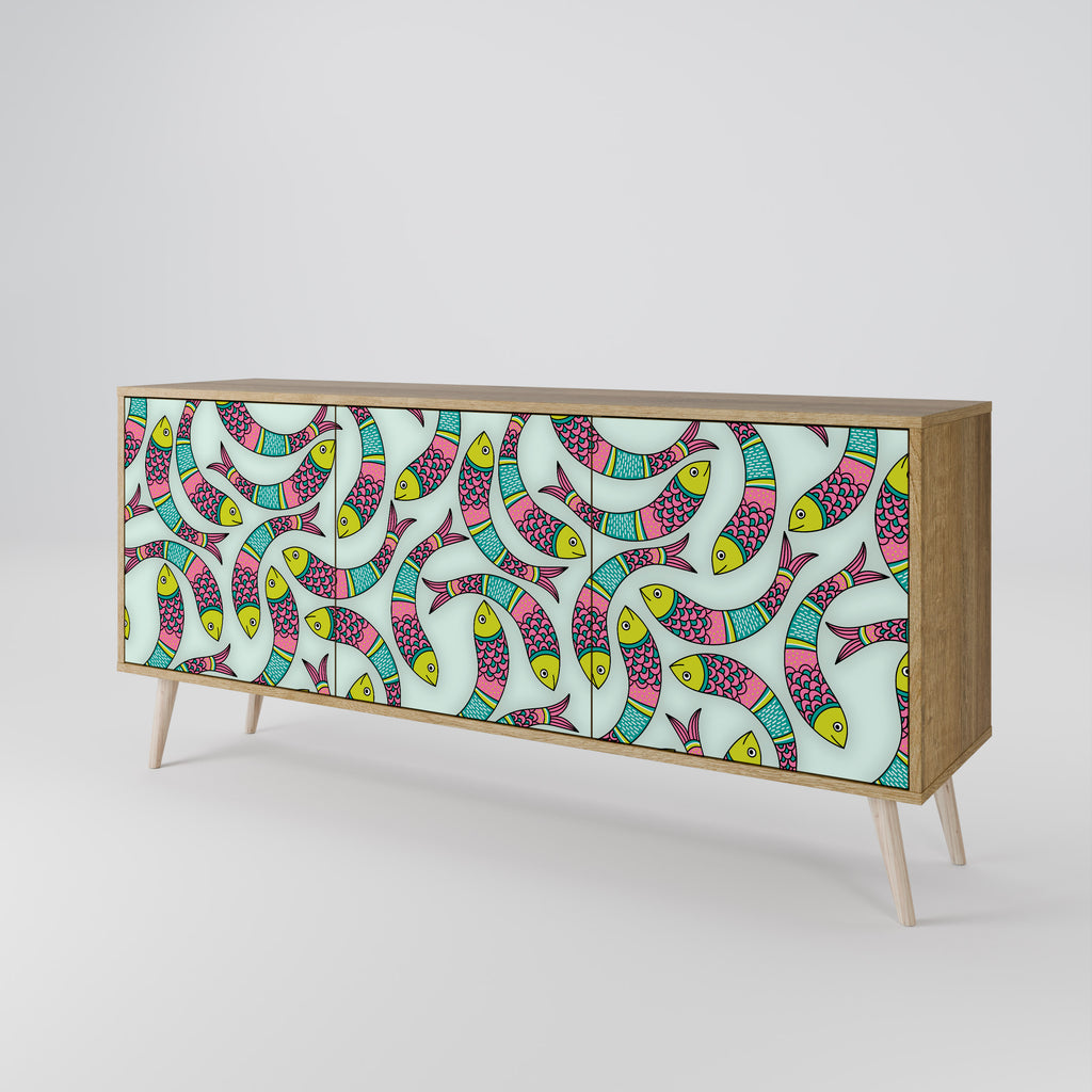 INDIAN FISH 3-Door Sideboard