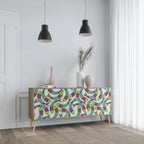 INDIAN FISH 3-Door Sideboard in Oak Effect