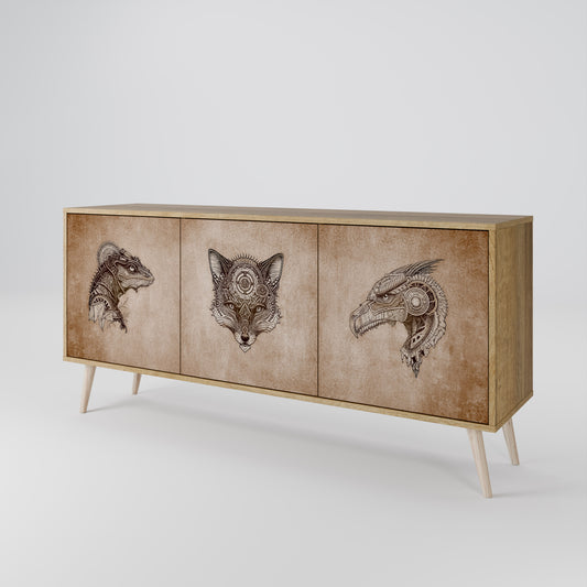 STEAMPUNK CLAN 3-türiges Sideboard