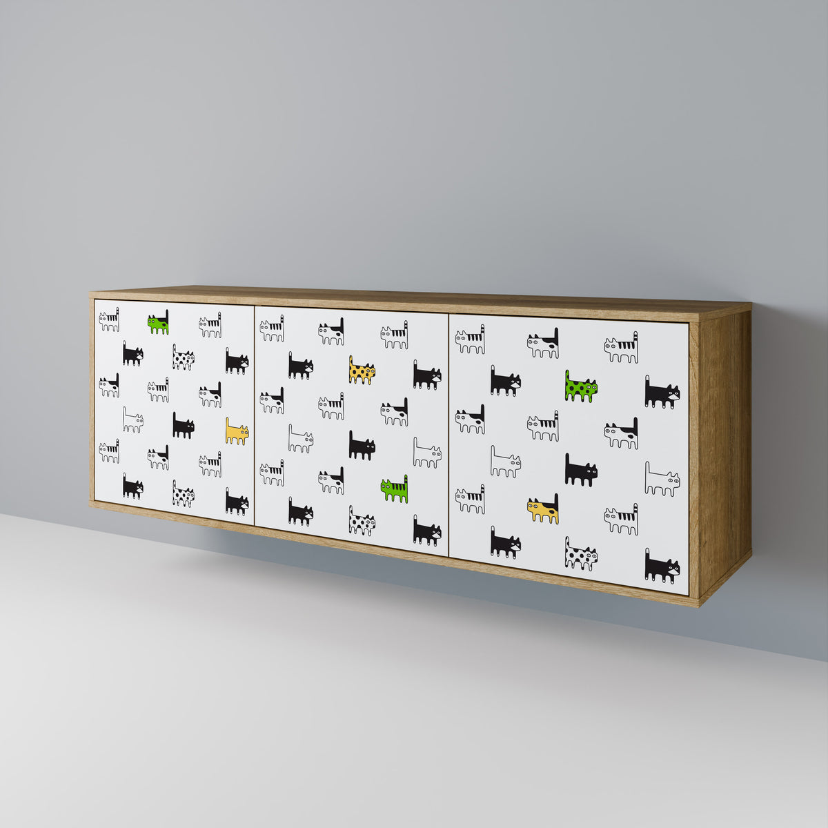 CATS COMPILATION 3-türiges Sideboard
