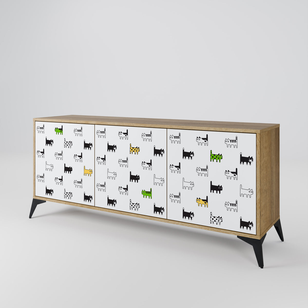 CATS COMPILATION 3-türiges Sideboard