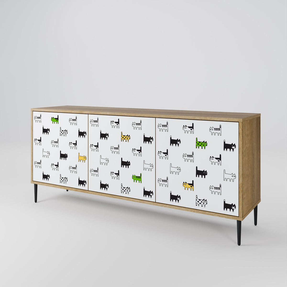 CATS COMPILATION 3-türiges Sideboard