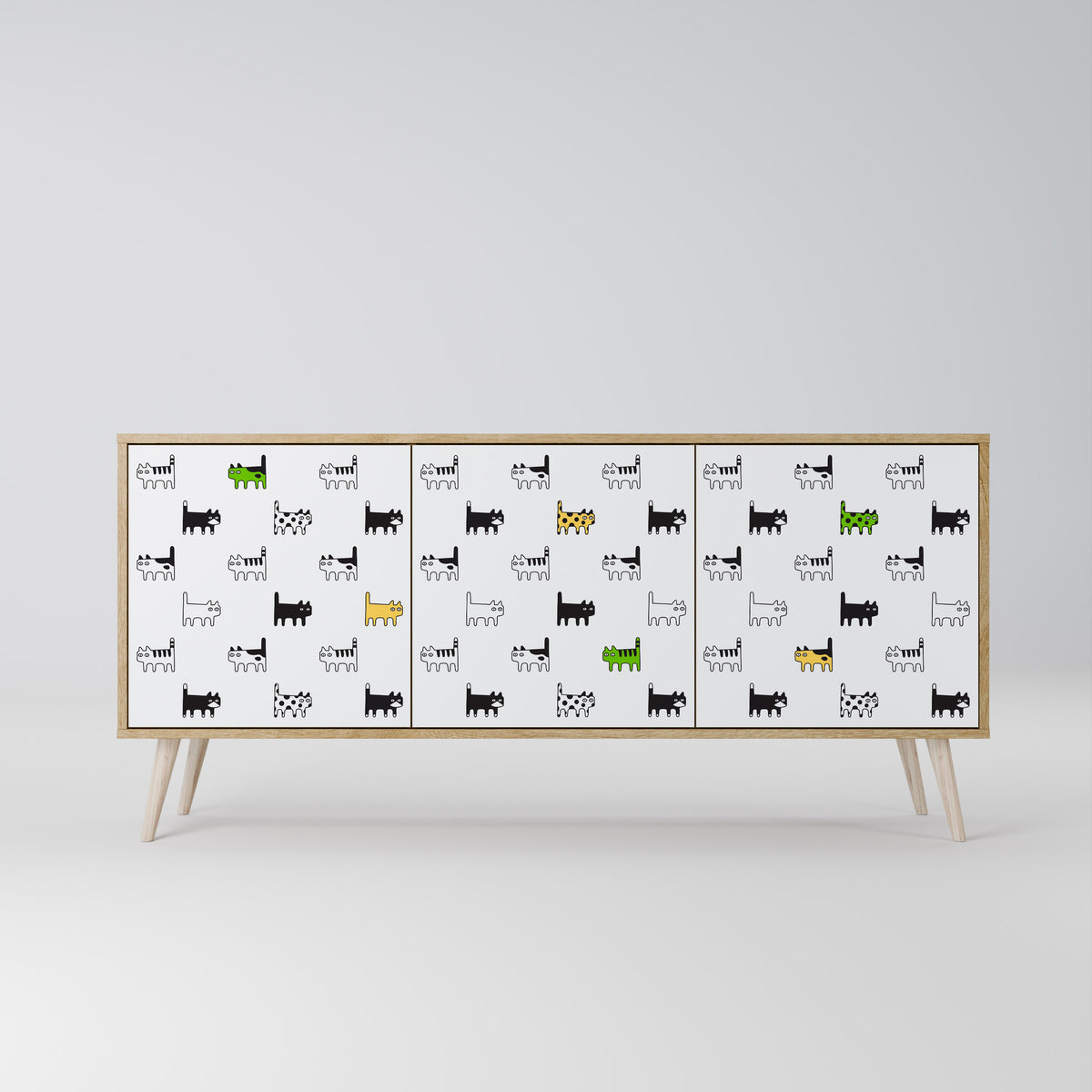 CATS COMPILATION 3-türiges Sideboard