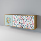 COLORFUL ALPACAS Sideboard mit 3 Türen in Eiche-Optik