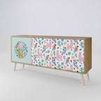 COLORFUL ALPACAS Sideboard mit 3 Türen in Eiche-Optik