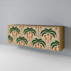 DANCING PREDATORS Sideboard mit 3 Türen in Eiche-Optik