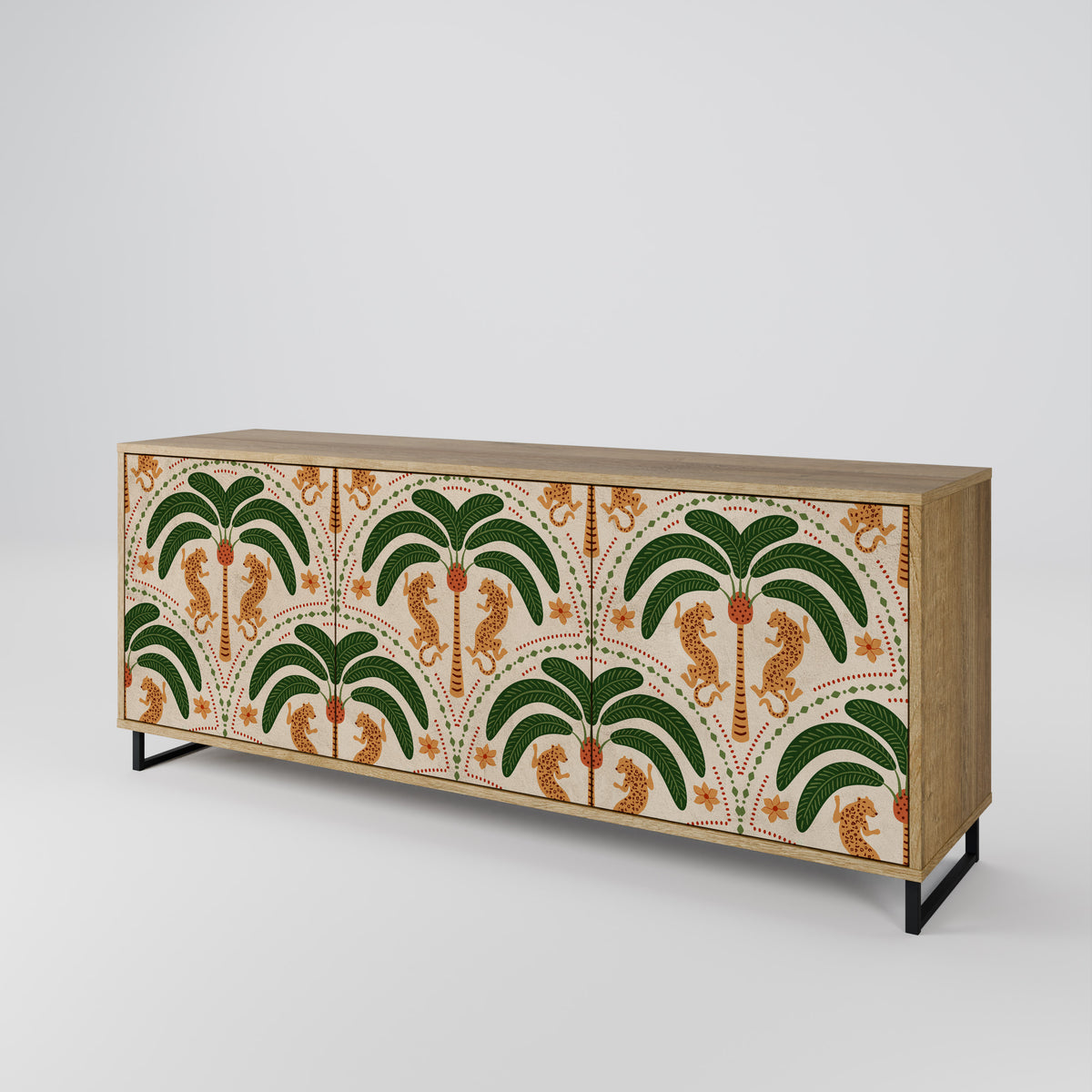 DANCING PREDATORS 3-türiges Sideboard
