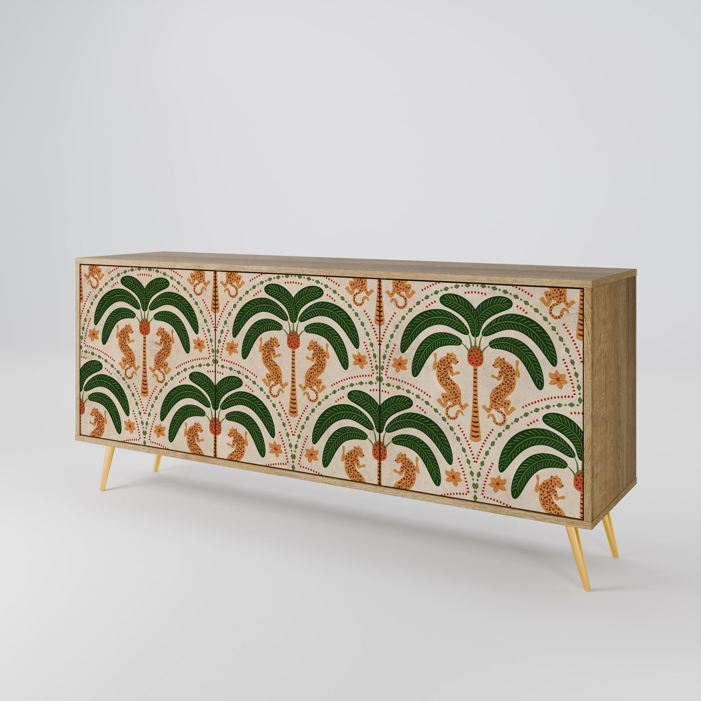 DANCING PREDATORS 3-türiges Sideboard