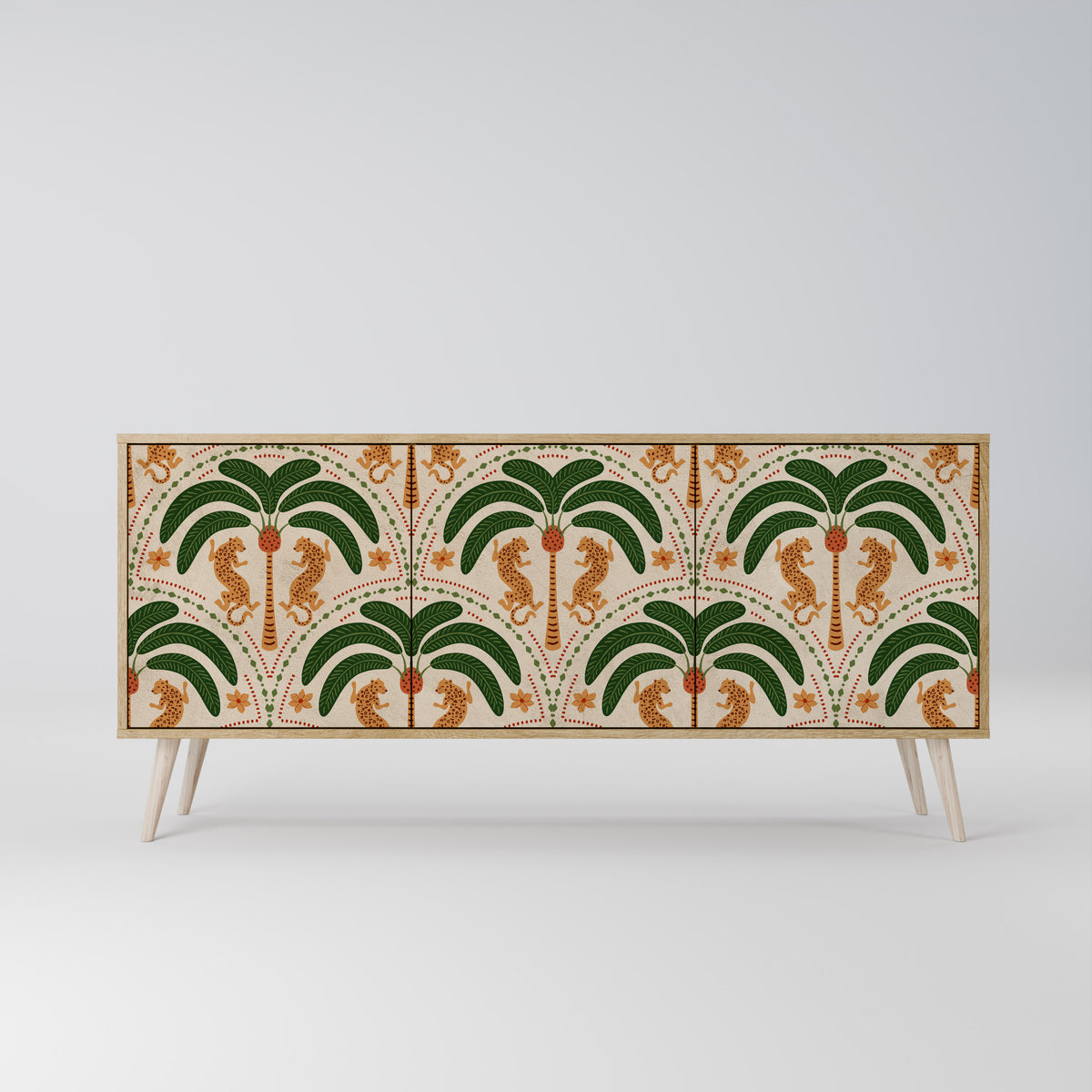 DANCING PREDATORS 3-türiges Sideboard