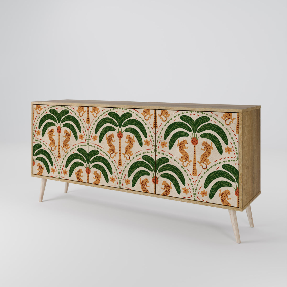 DANCING PREDATORS 3-türiges Sideboard