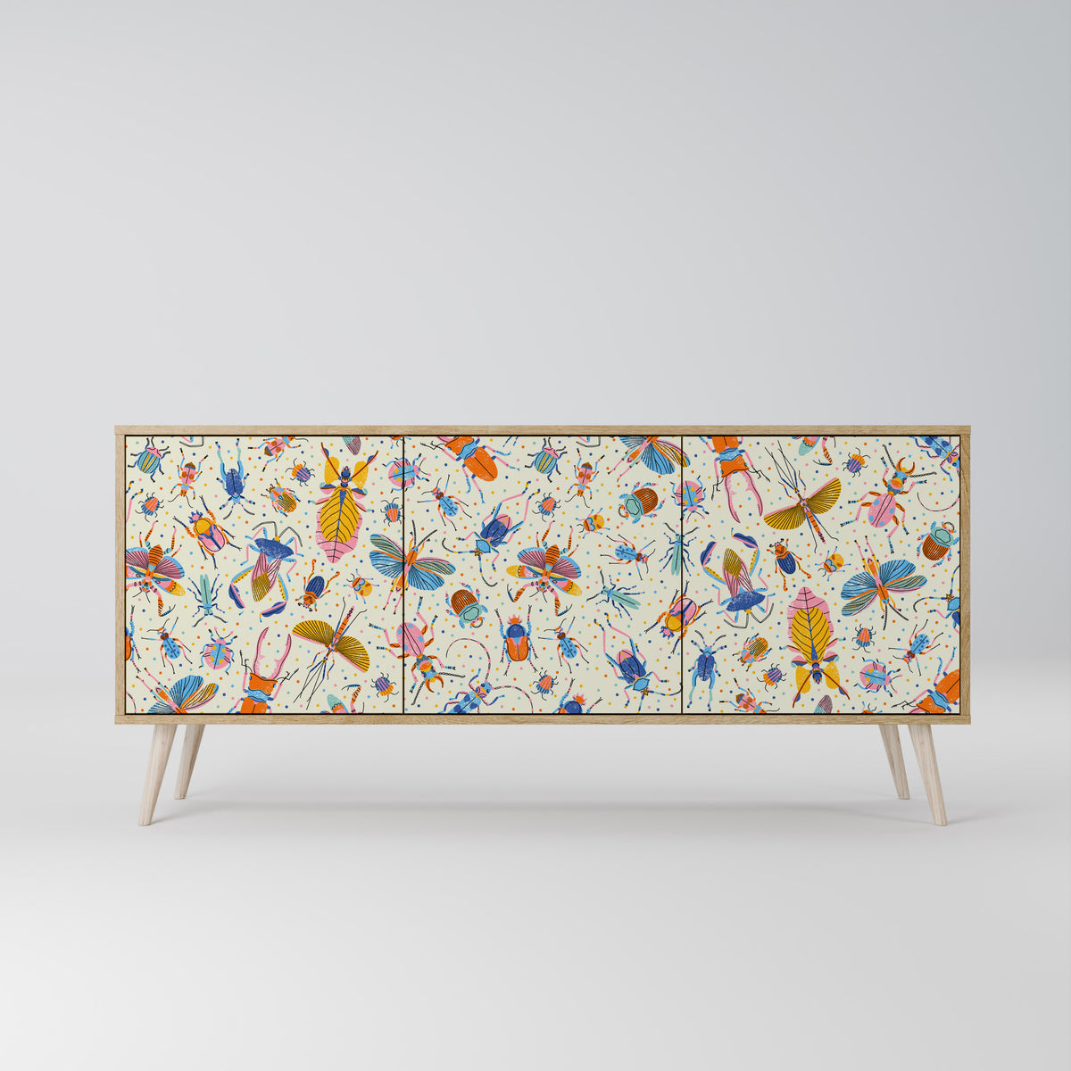 COLORFUL INSECTS 3-türiges Sideboard
