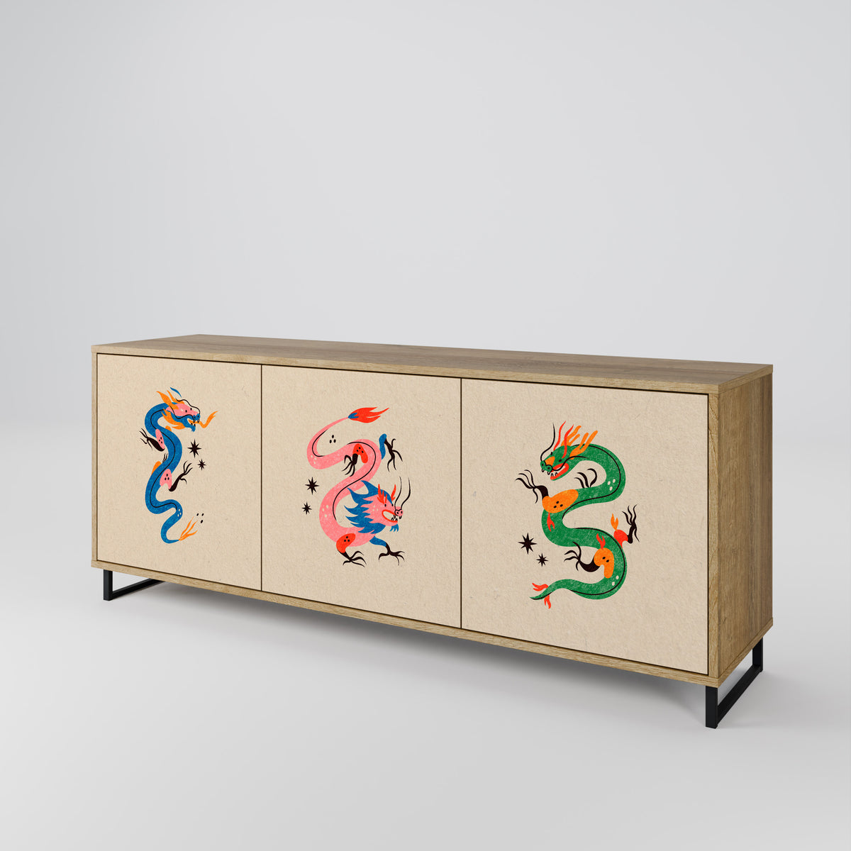 MYTHOLOGICAL CREATURES 3-türiges Sideboard