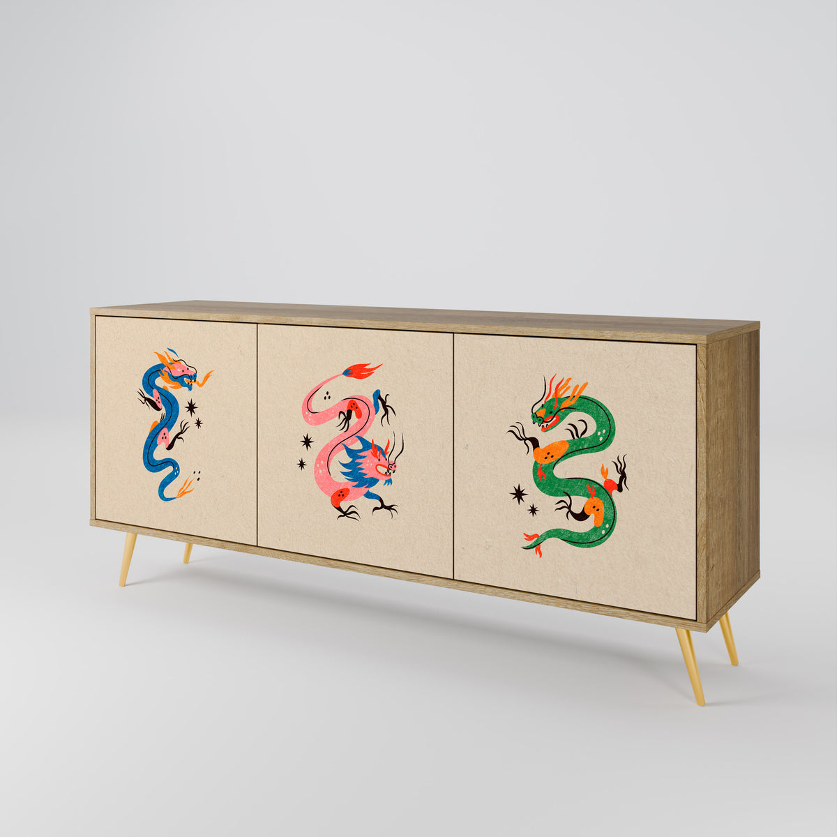 MYTHOLOGICAL CREATURES 3-türiges Sideboard