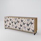 HAPPY HENS Sideboard mit 3 Türen in Eiche-Optik