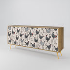 HAPPY HENS Sideboard mit 3 Türen in Eiche-Optik