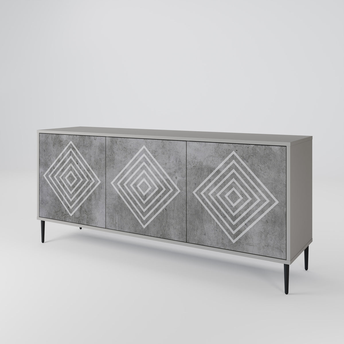 POLYGONAL ARTISTRY 3-türiges Sideboard