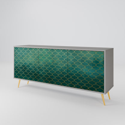 TESSELATED GREENERY 3-türiges Sideboard
