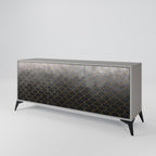 TESSELATED GRAYISH Sideboard mit 3 Türen in Grau