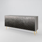 TESSELATED GRAYISH Sideboard mit 3 Türen in Grau