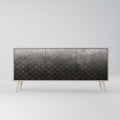 TESSELATED GRAYISH Sideboard mit 3 Türen in Grau