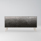 TESSELATED GRAYISH Sideboard mit 3 Türen in Grau