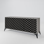 TESSELATED BLACKNESS Sideboard mit 3 Türen in Grau