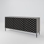 TESSELATED BLACKNESS Sideboard mit 3 Türen in Grau