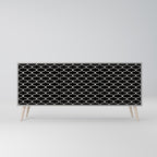 TESSELATED BLACKNESS Sideboard mit 3 Türen in Grau