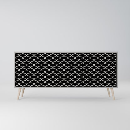 TESSELATED BLACKNESS 3-türiges Sideboard