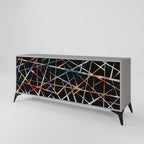POLYGON VERVE Sideboard mit 3 Türen in Grau