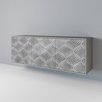 CONCRETE MOVEMENT Sideboard mit 3 Türen in Grau