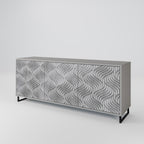 CONCRETE MOVEMENT Sideboard mit 3 Türen in Grau