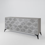 CONCRETE MOVEMENT Sideboard mit 3 Türen in Grau