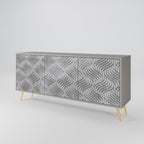 CONCRETE MOVEMENT Sideboard mit 3 Türen in Grau