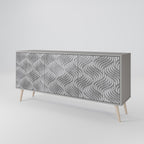 CONCRETE MOVEMENT Sideboard mit 3 Türen in Grau