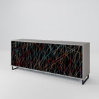 LUMINOUS SNARE Sideboard mit 3 Türen in Grau