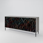 LUMINOUS SNARE Sideboard mit 3 Türen in Grau