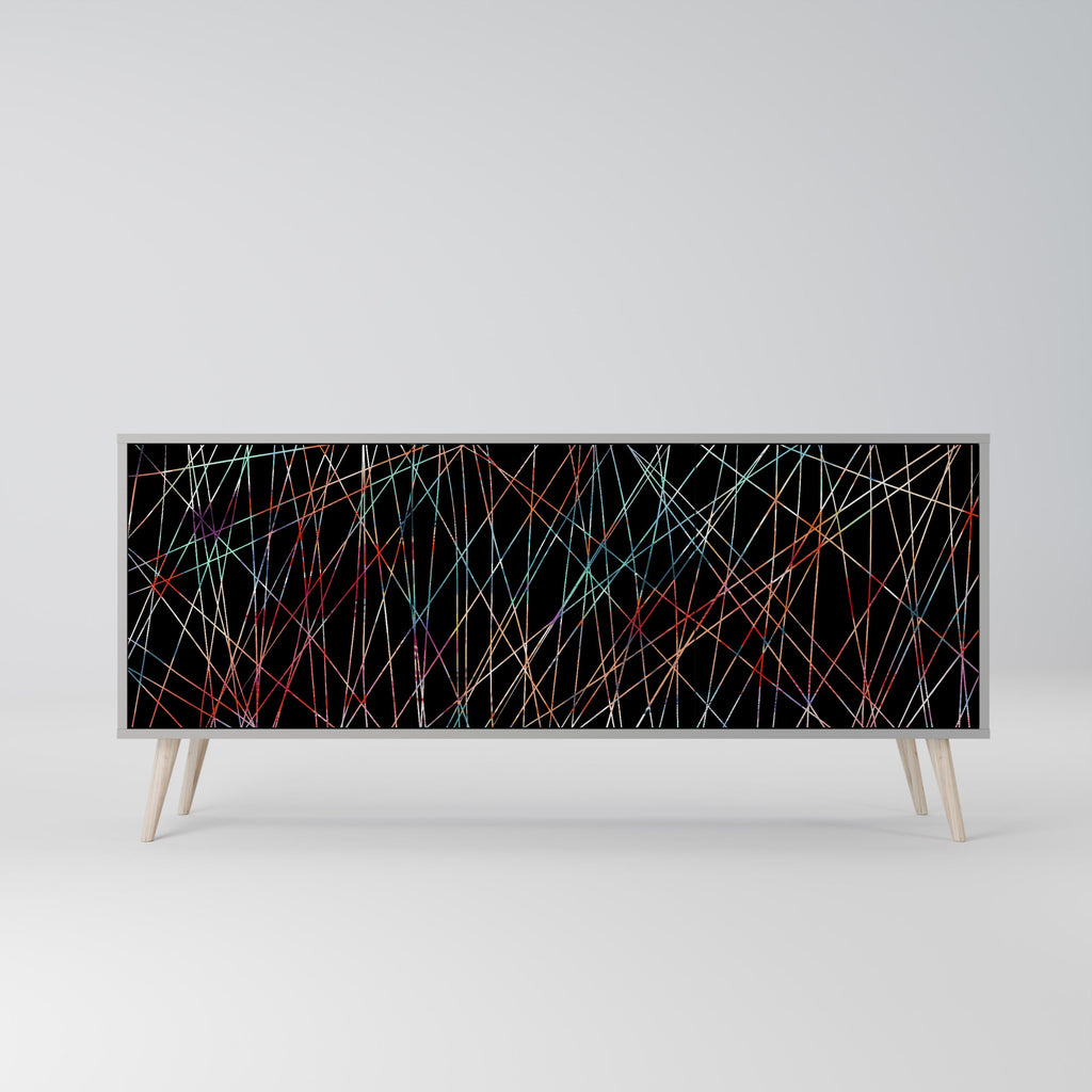 LUMINOUS SNARE Sideboard mit 3 Türen in Grau