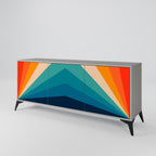PRISM CONCUSSION Sideboard mit 3 Türen in Grau
