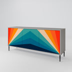 PRISM CONCUSSION Sideboard mit 3 Türen in Grau