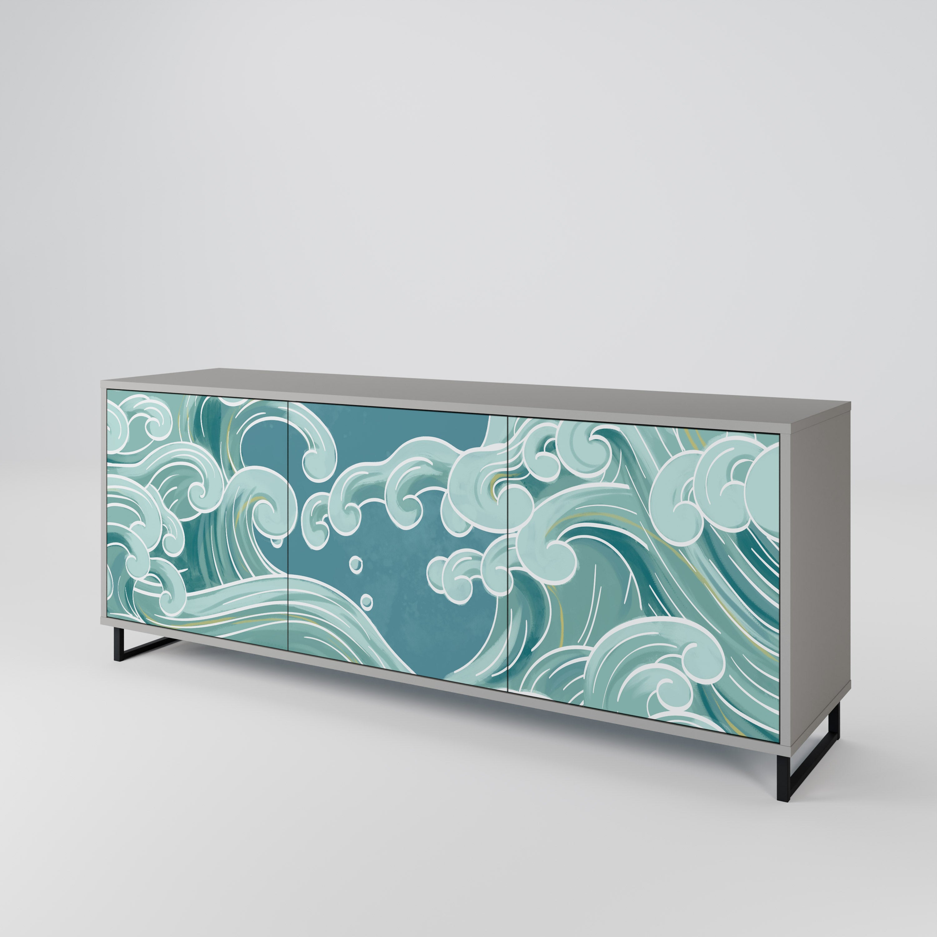ASIAN SWAY 3-türiges Sideboard