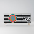 SPECTRA SHOWCASE Sideboard mit 3 Türen in Grau