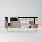 DELICATE MEMENTO Sideboard mit 3 Türen in Grau