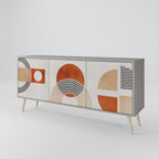 SPACE AROUND Sideboard mit 3 Türen in Grau