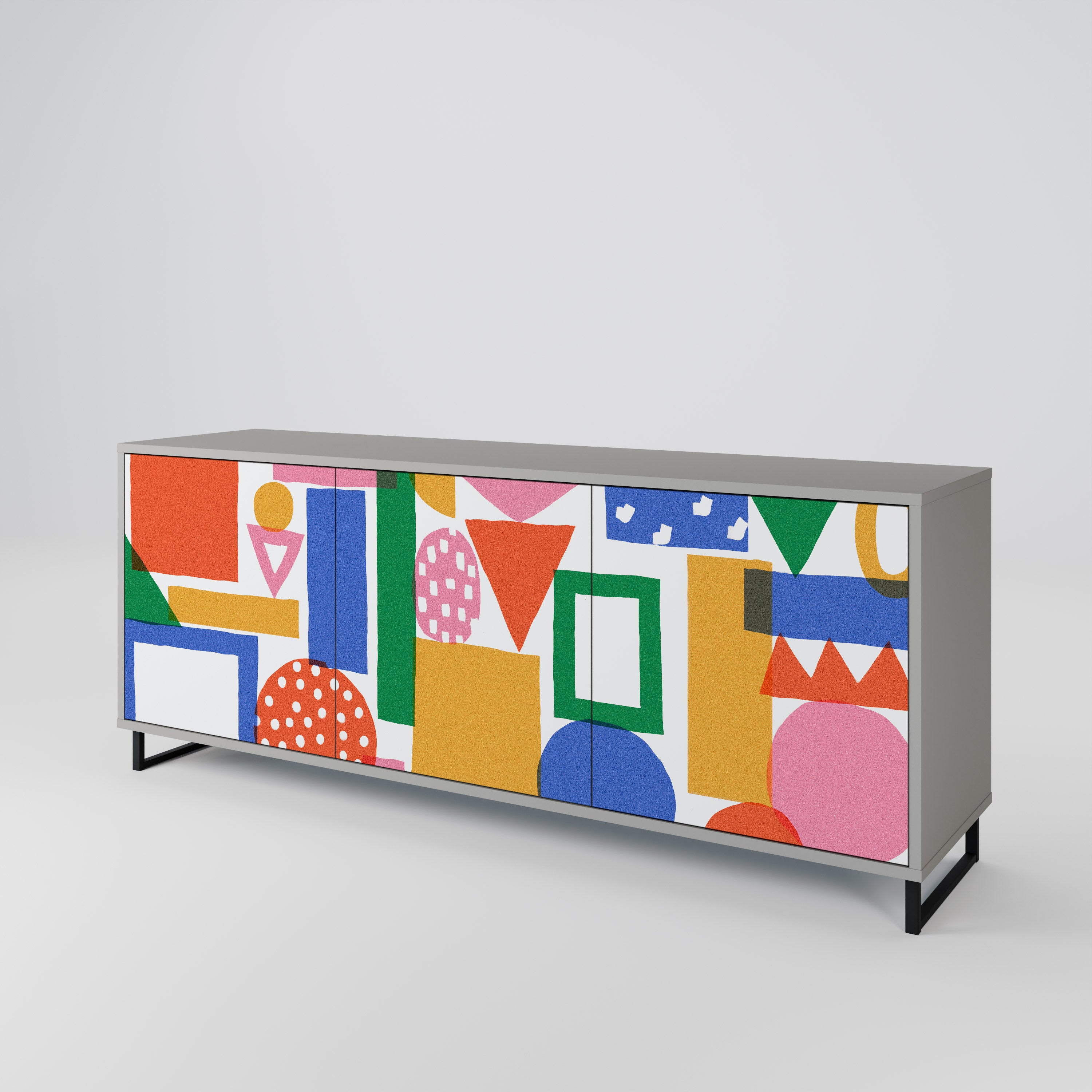 GEOMETRIC GLIMMER 3-türiges Sideboard