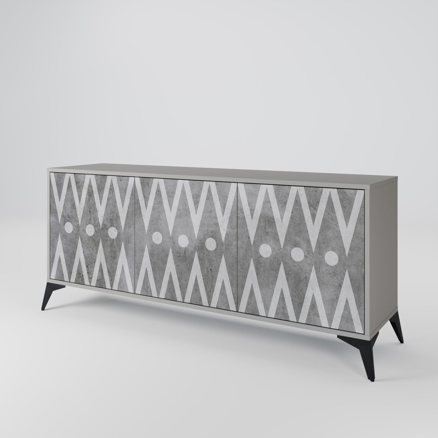SHARP EDGES 3-türiges Sideboard