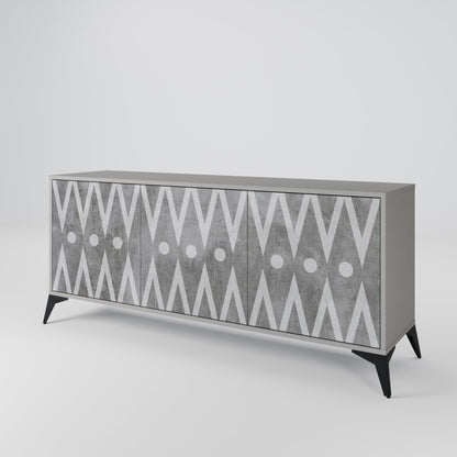 SHARP EDGES 3-türiges Sideboard